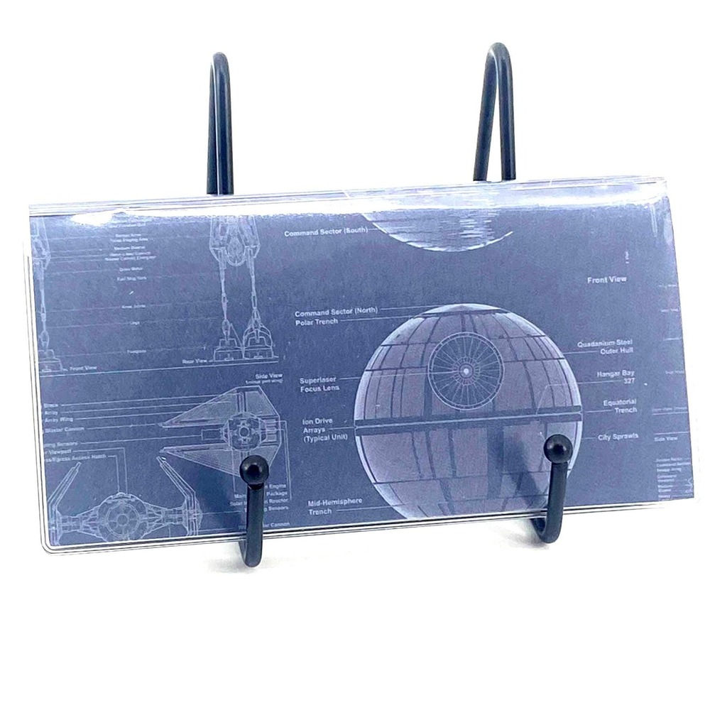 New Checkbook Cover Wallet Vinyl Check Register Protector - Star Wars Death Star